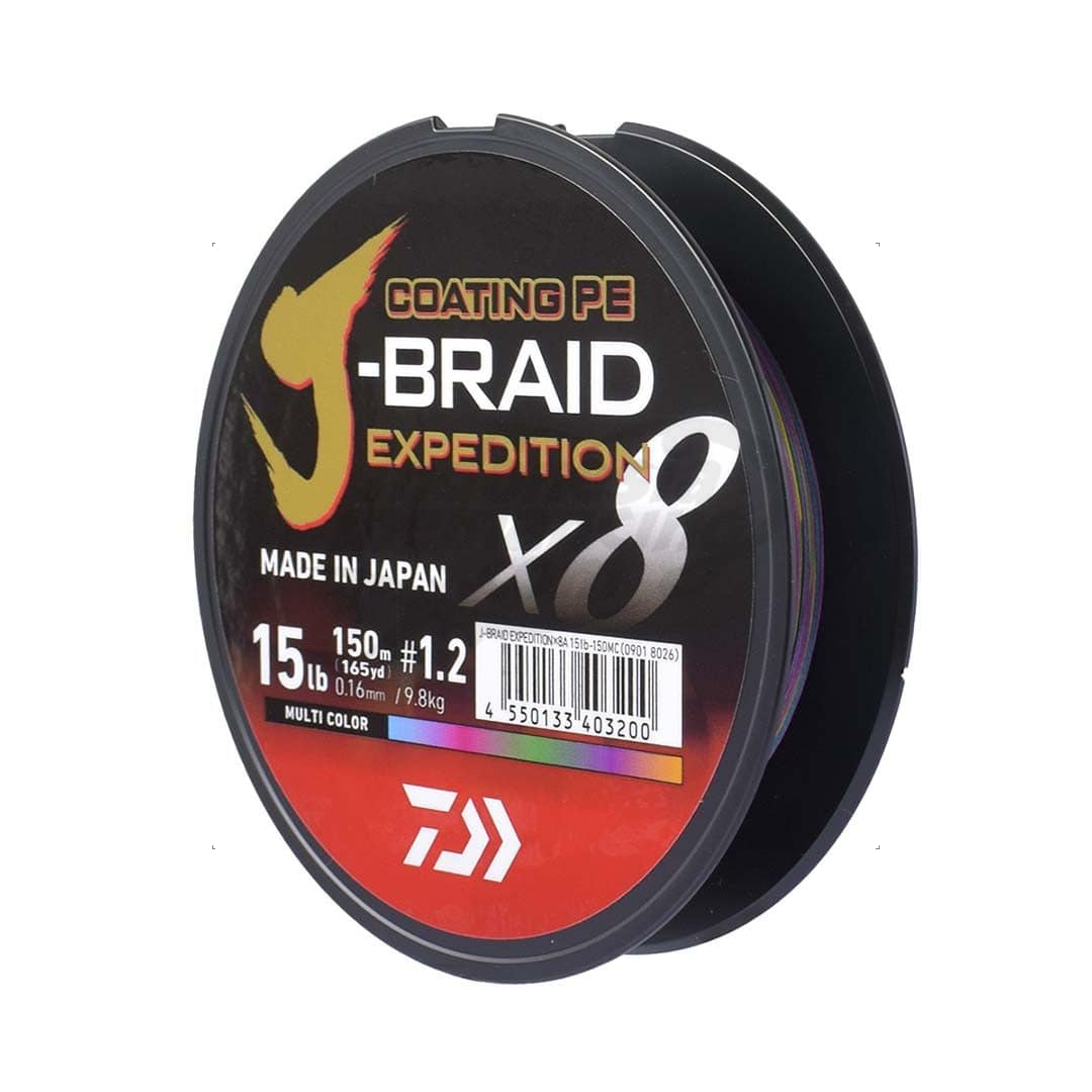 Senar PE Daiwa J-Braid Expedition X8 150m Multi Color - Gambar 5