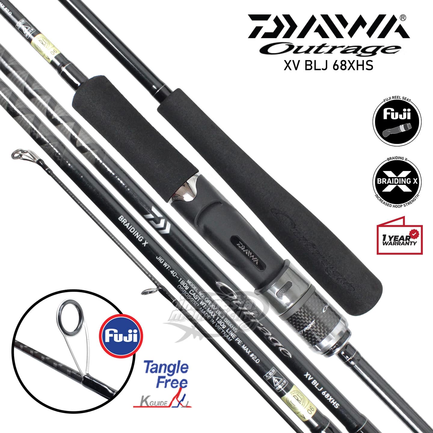 Joran Daiwa Outrage XV BLJ - Gambar 4