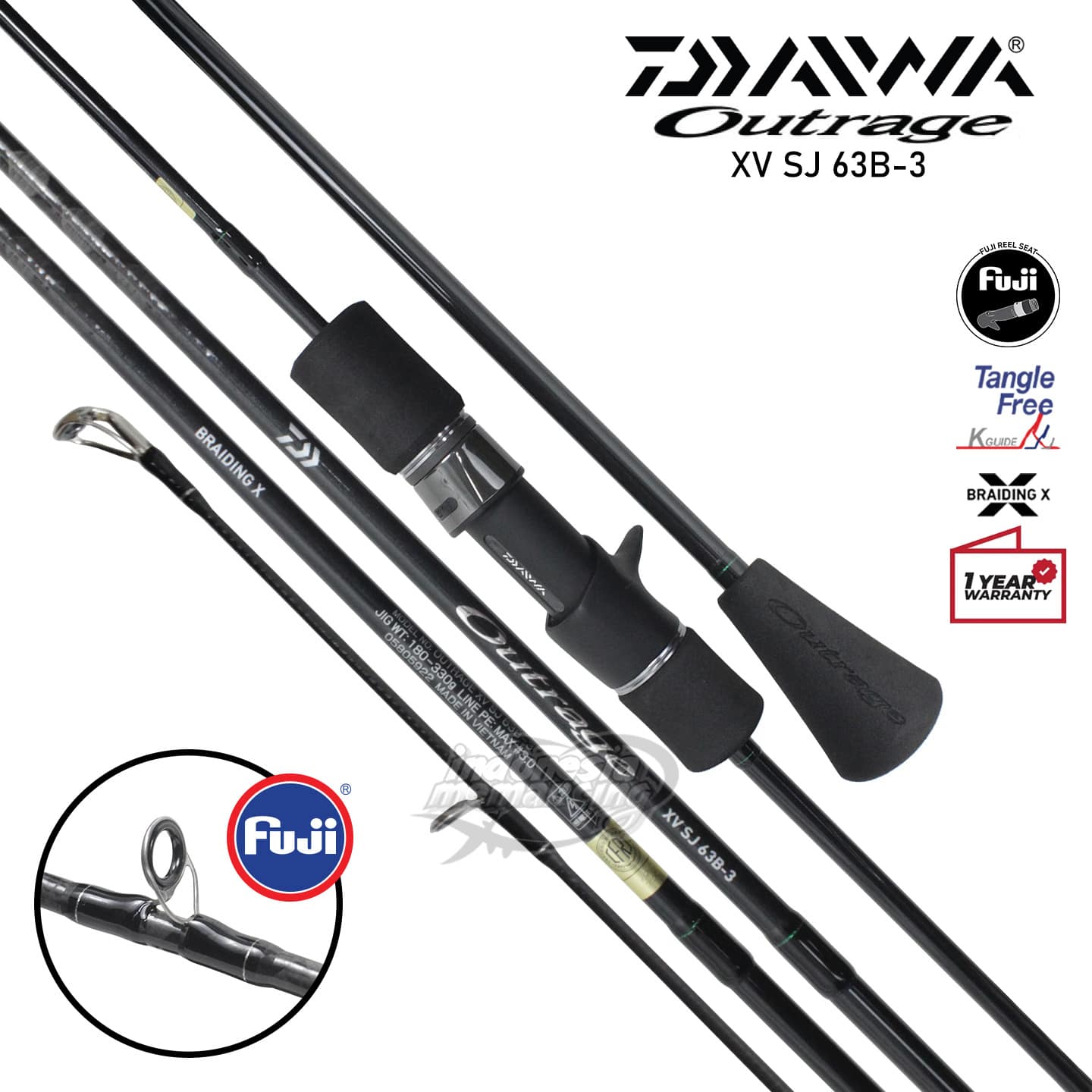 Joran Daiwa Outrage XV SJ - Gambar 2