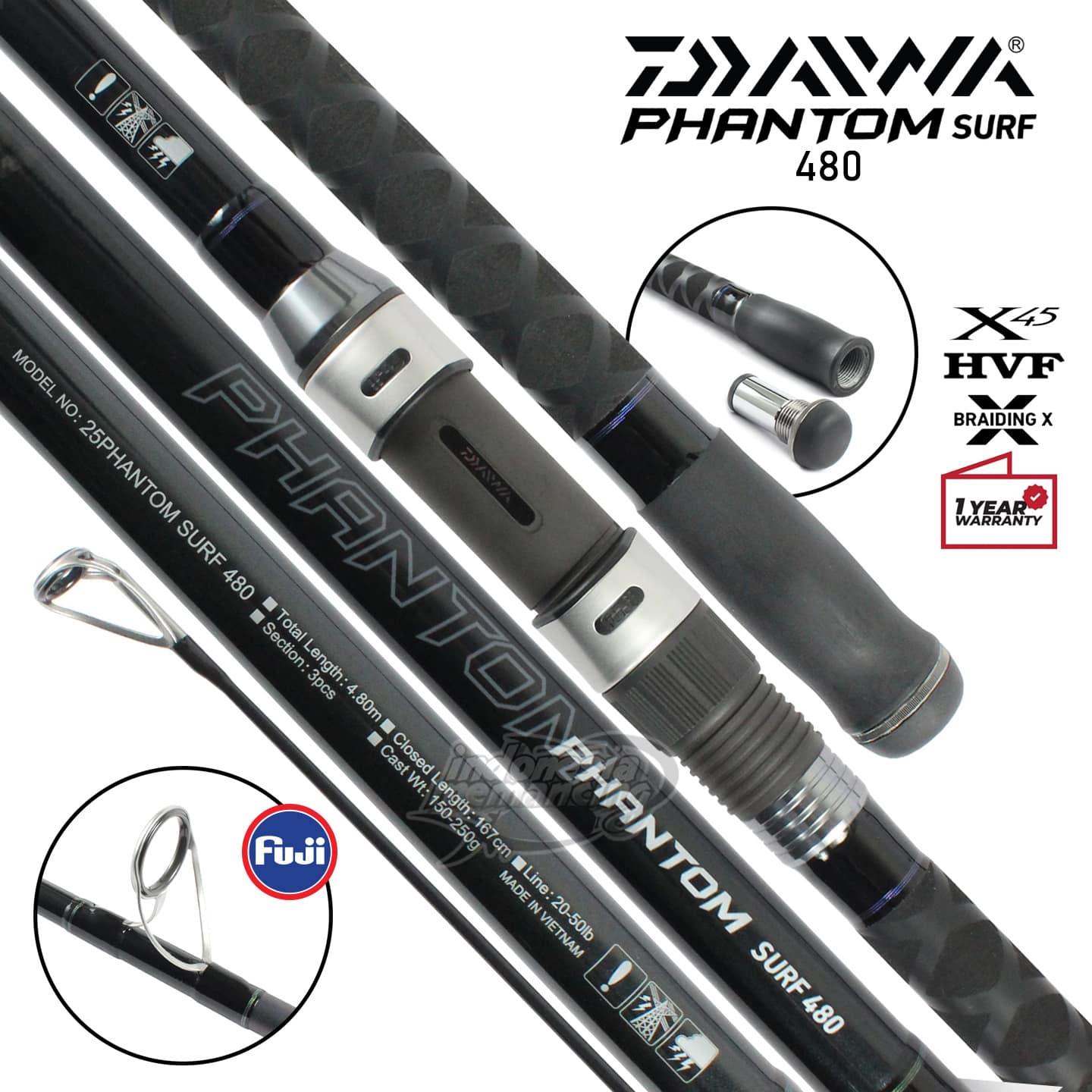 Joran Daiwa Phantom Surf - Gambar 4