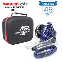 Deep X Elite 600L Navy Black Box Reel Maguro Deep-X Elite