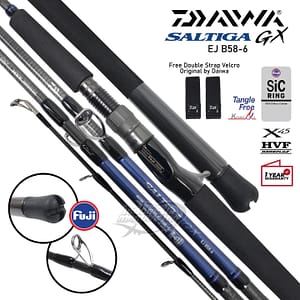 Saltiga GX EJ B58-6 Detail Joran Daiwa Saltiga GX EJ