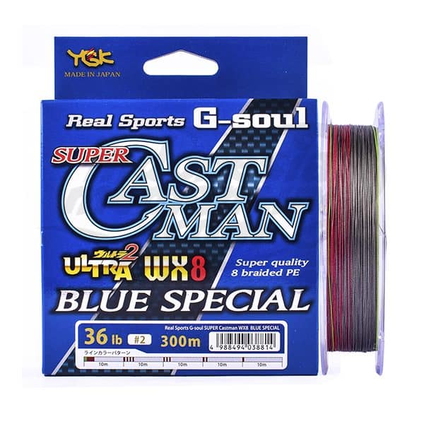 Senar YGK G-Soul Super Castman X8 Blue Special 300M