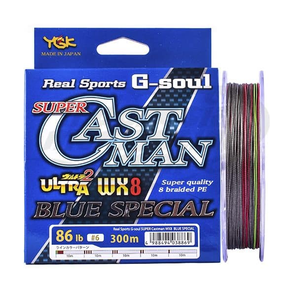 Senar YGK G-Soul Super Castman X8 Blue Special 300M - Gambar 5